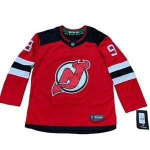 NHL Fanatics New Jersey DEVILS Boys Jersey Size Youth L / XL NEW #9 Taylor Hall